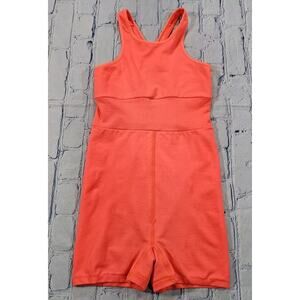 Free People FP Movement Every Single Time Runsie Neon Coral WOMENS SIZE XS/S